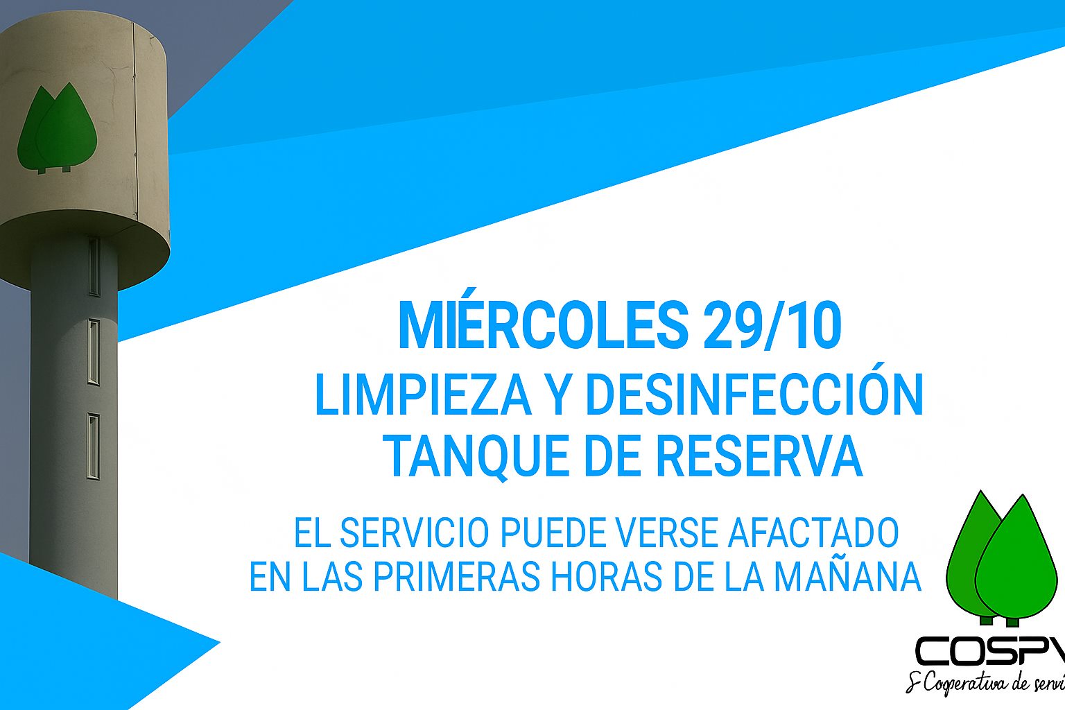 Limpieza y Desinfección del Tanque de Reserva